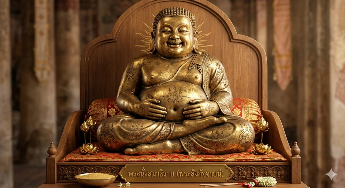 พระนั่งสมาธิราบ (พระสังกัจจายน์)